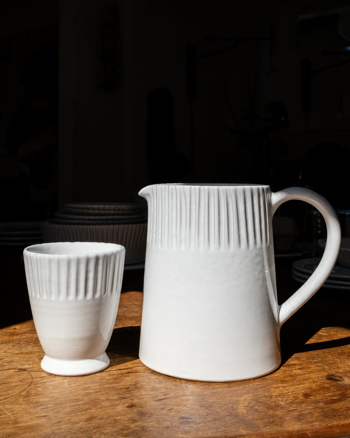 Milk White Lines Tumbler