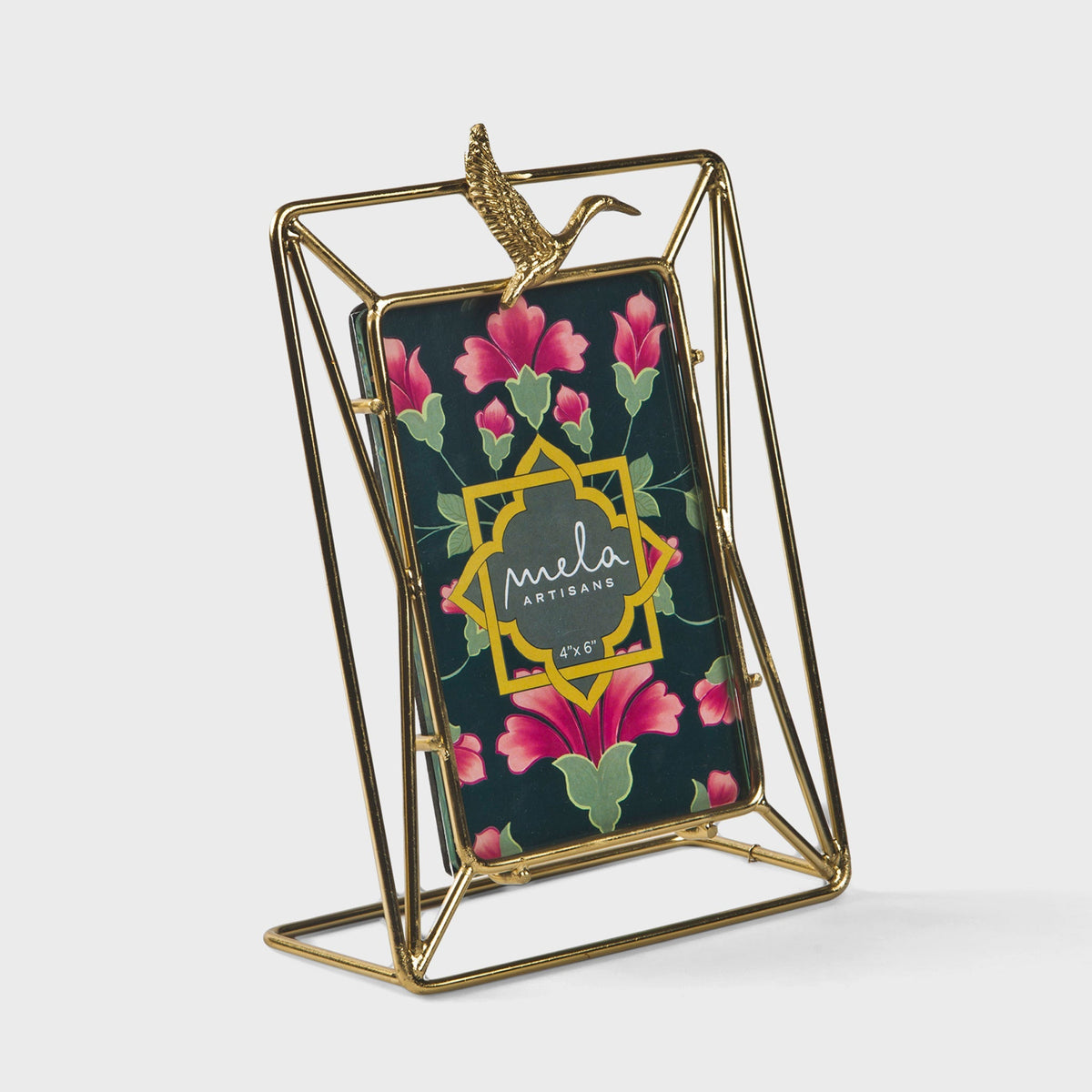 Serenity Crane Metal Photo Frame 4x6, Gold