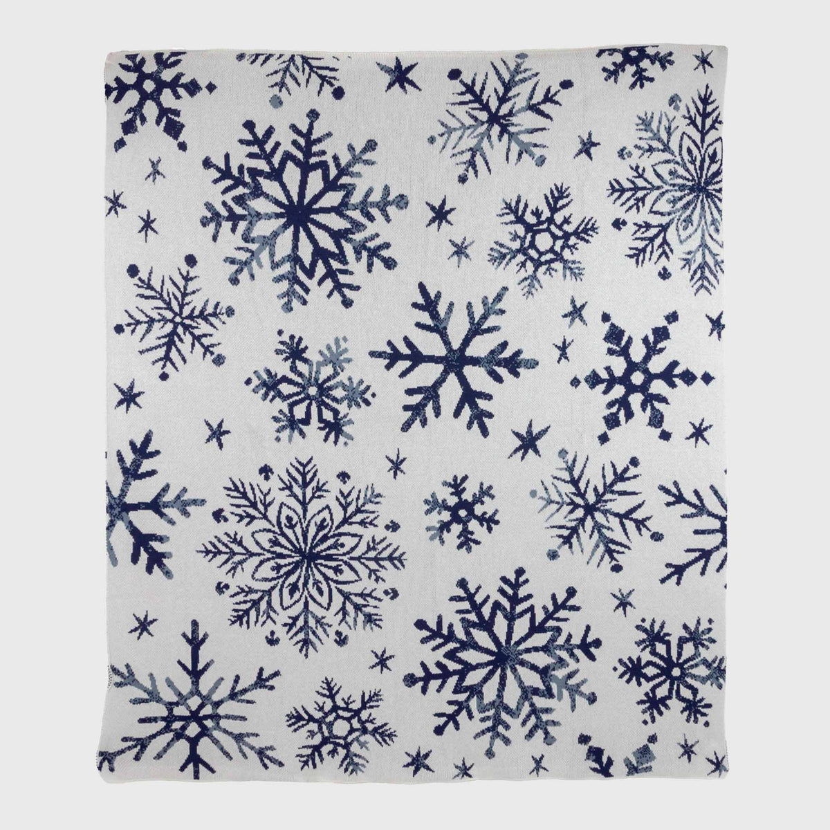 Nordic Snowflakes - Cotton Sustainable Knit Throw