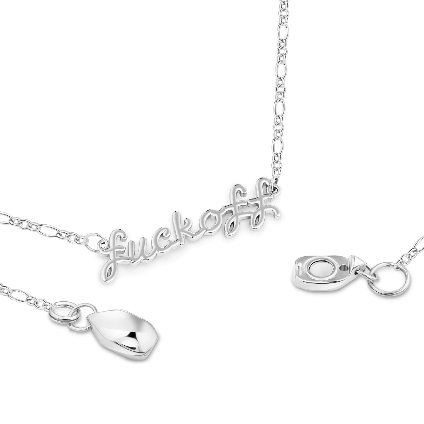 Fuck Off Necklace (Gold and Silver)
