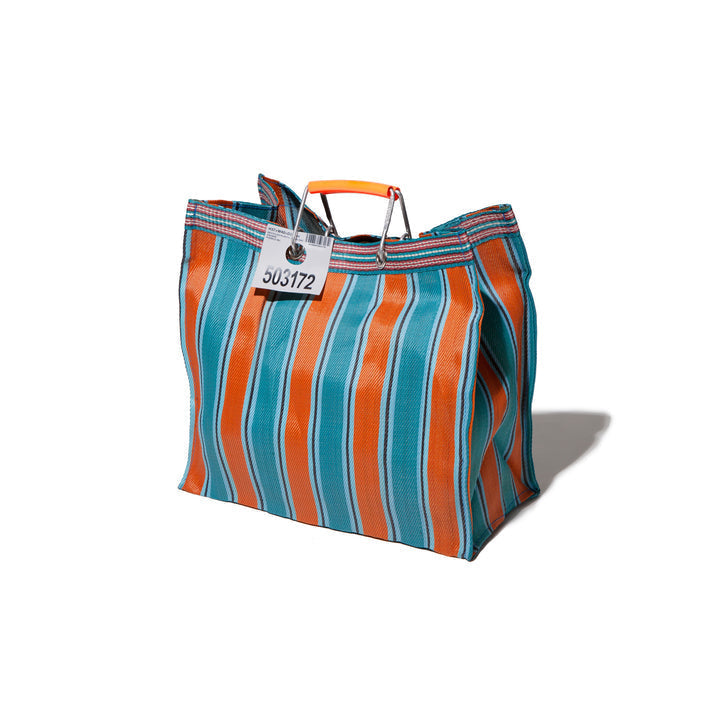 RECYCLED PLASTIC STRIPE BAG - Square
