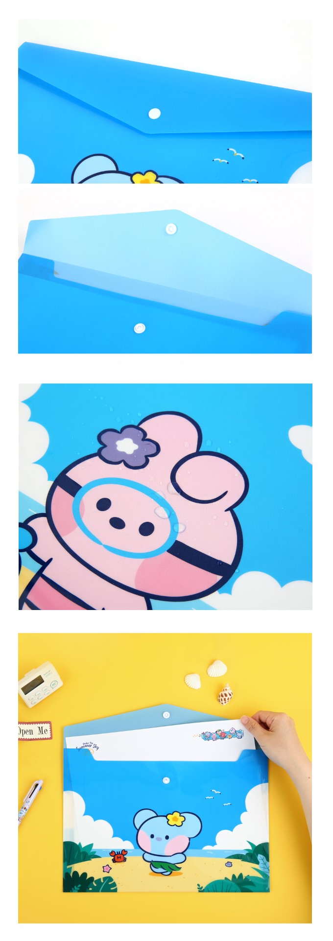 BTS x BT21 Minini Pp File Pocket A4 Vacance