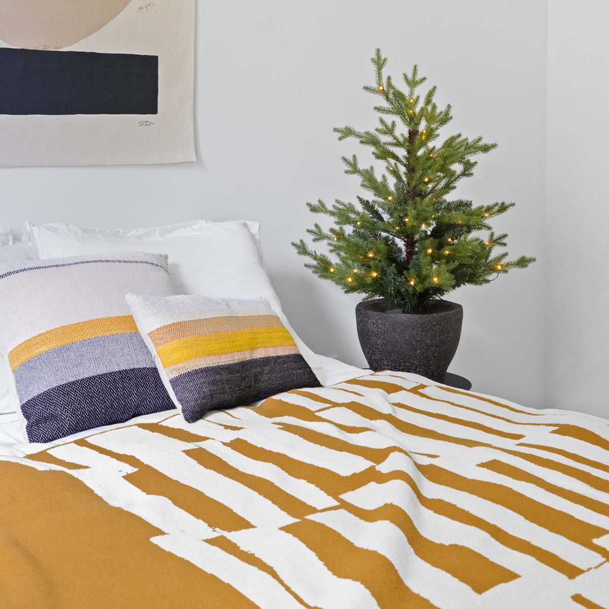 Scout by Susy Pilgrim Waters - Cotton Sustainable Knit Patterned Throw Blanket