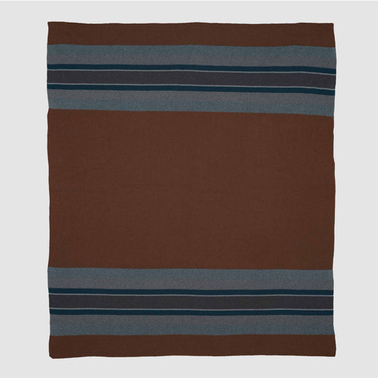 Lodge Stripe - Cotton Sustainable Knit Throw Blanket