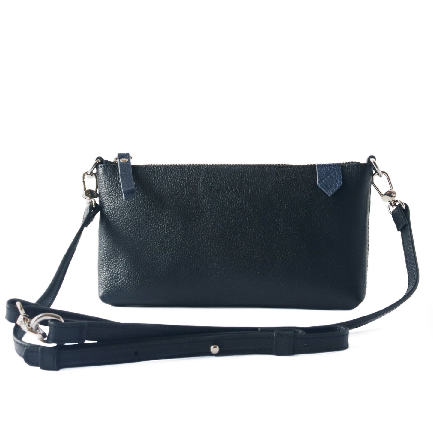 Elia Convertible Leather Bag – Clutch, Shoulder & Crossbody