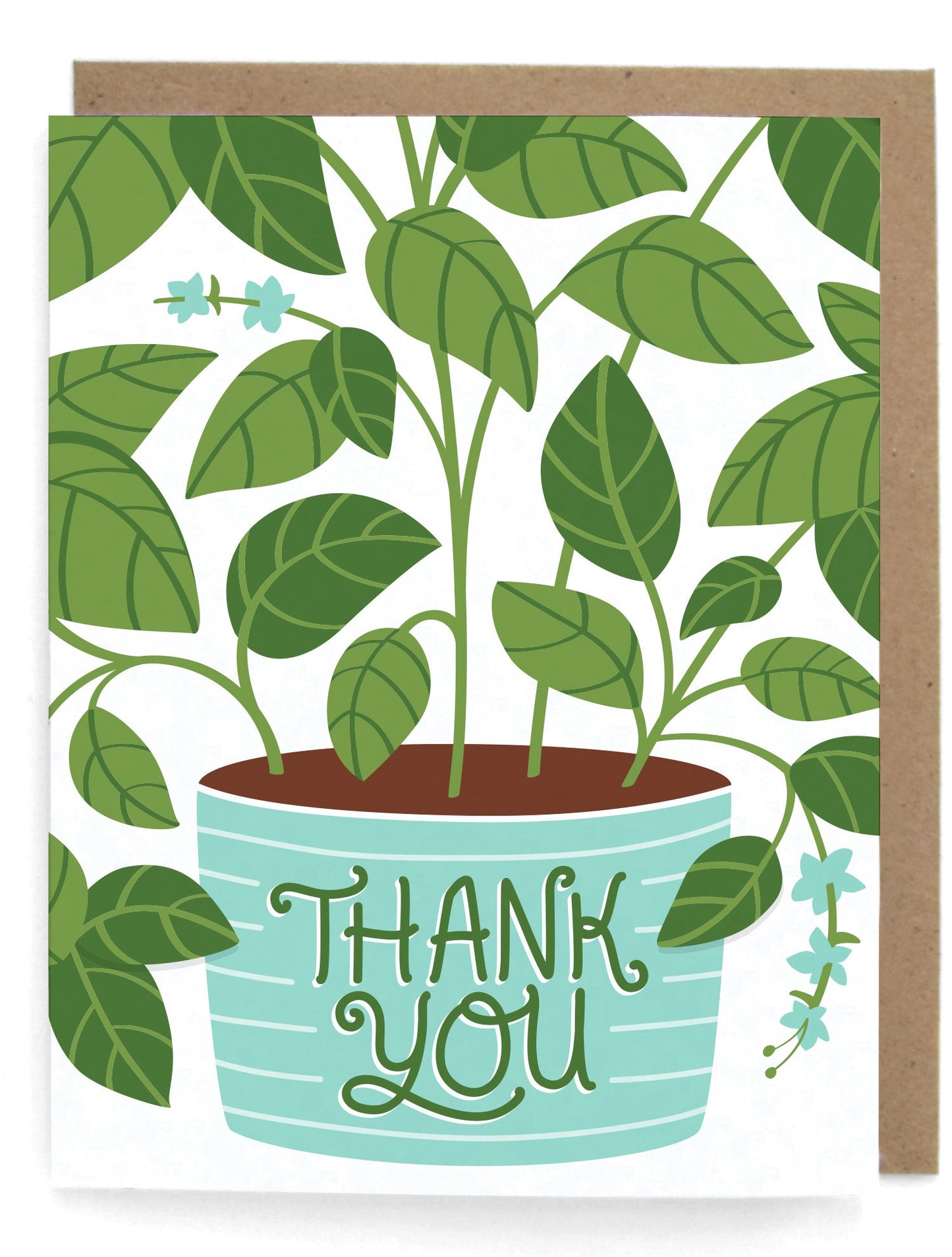 Thank You Basil Card - Set of 8