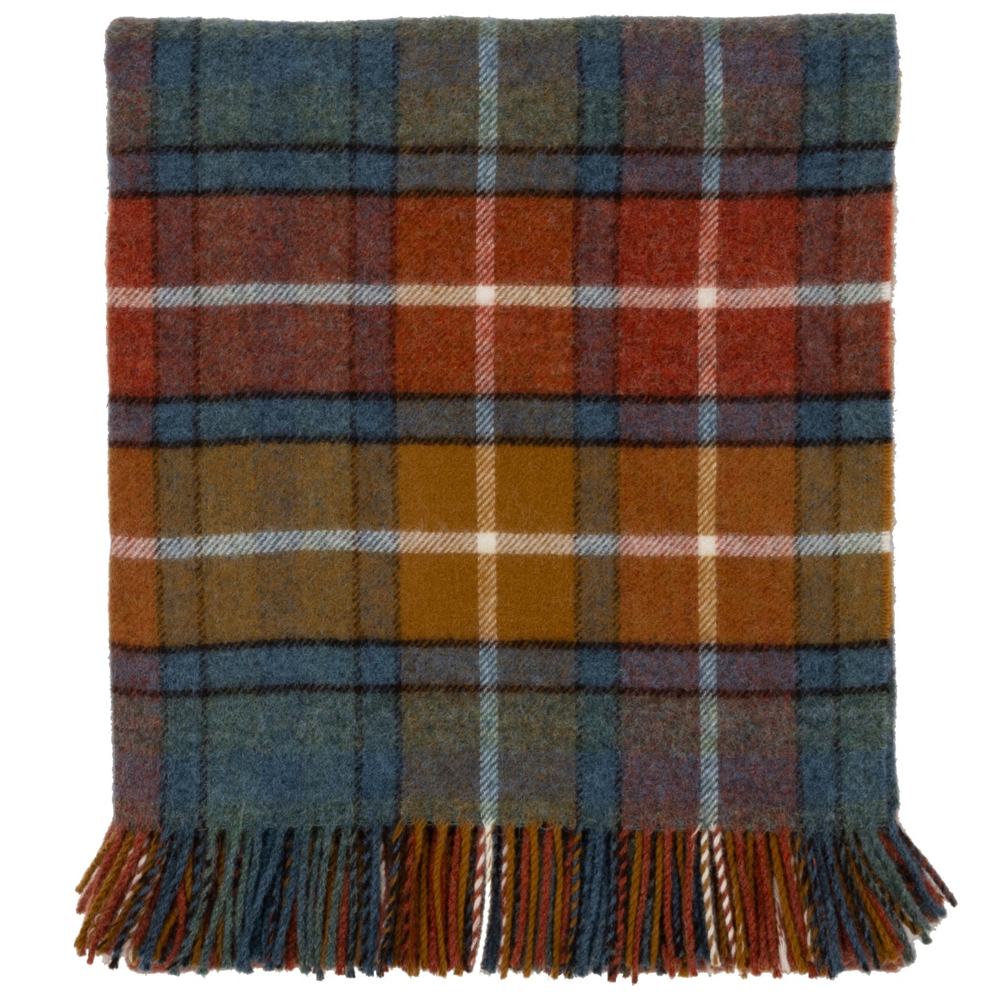 Highland Tweeds Shetland Lambswool Throw (Antique Buchanan)