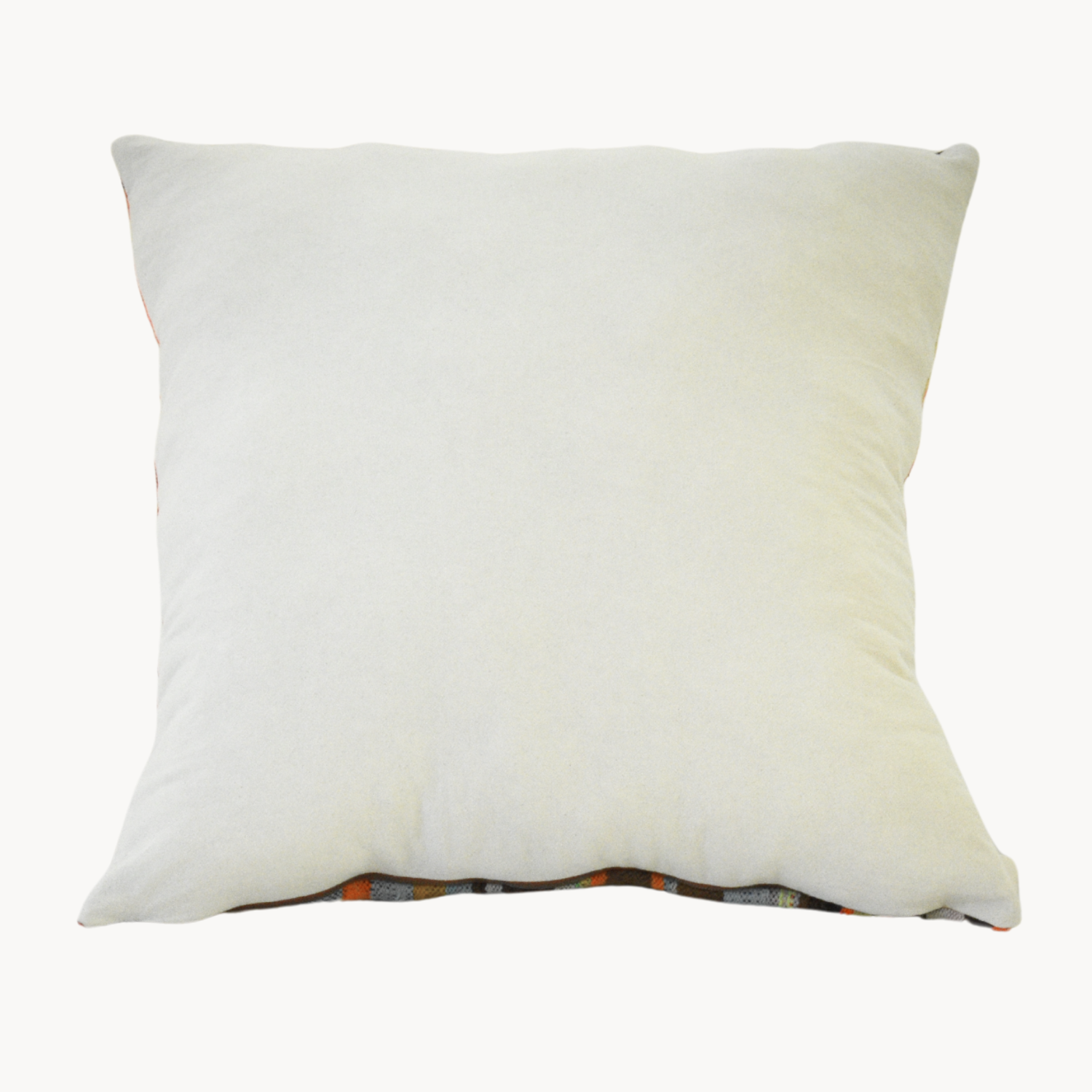 Handwoven Pillow with Brown and Chartreuse Stripes - Osadia Concept Store