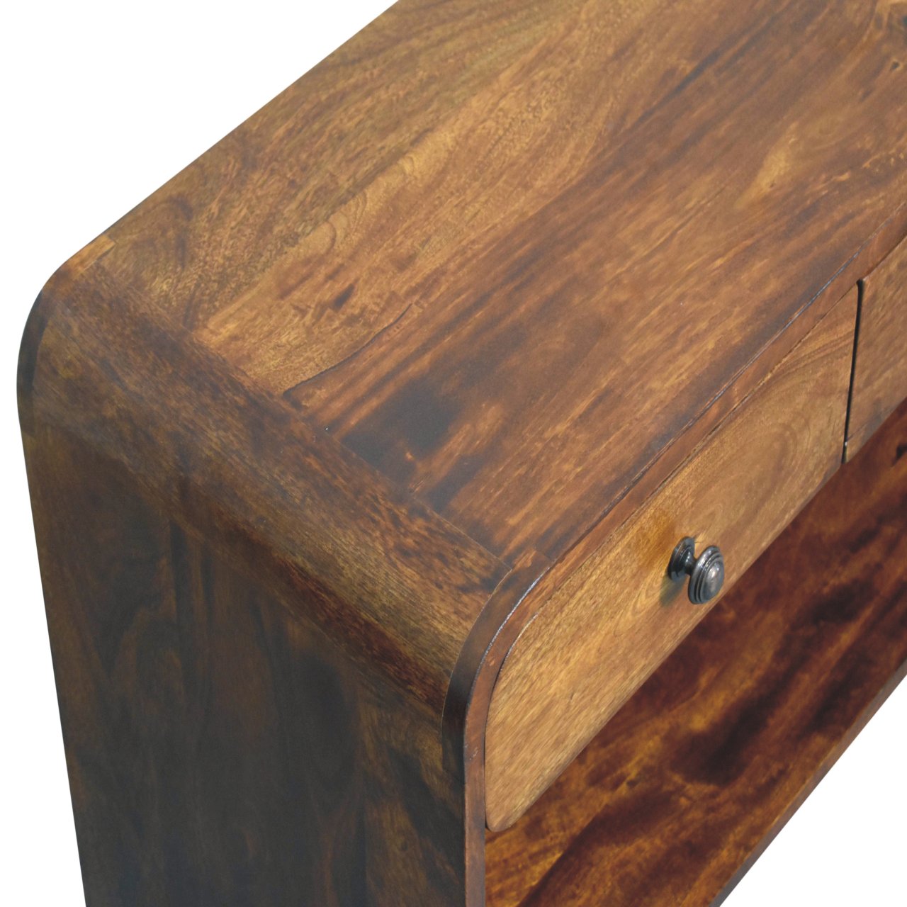 Solid Wood Aspen Slim Media Unit