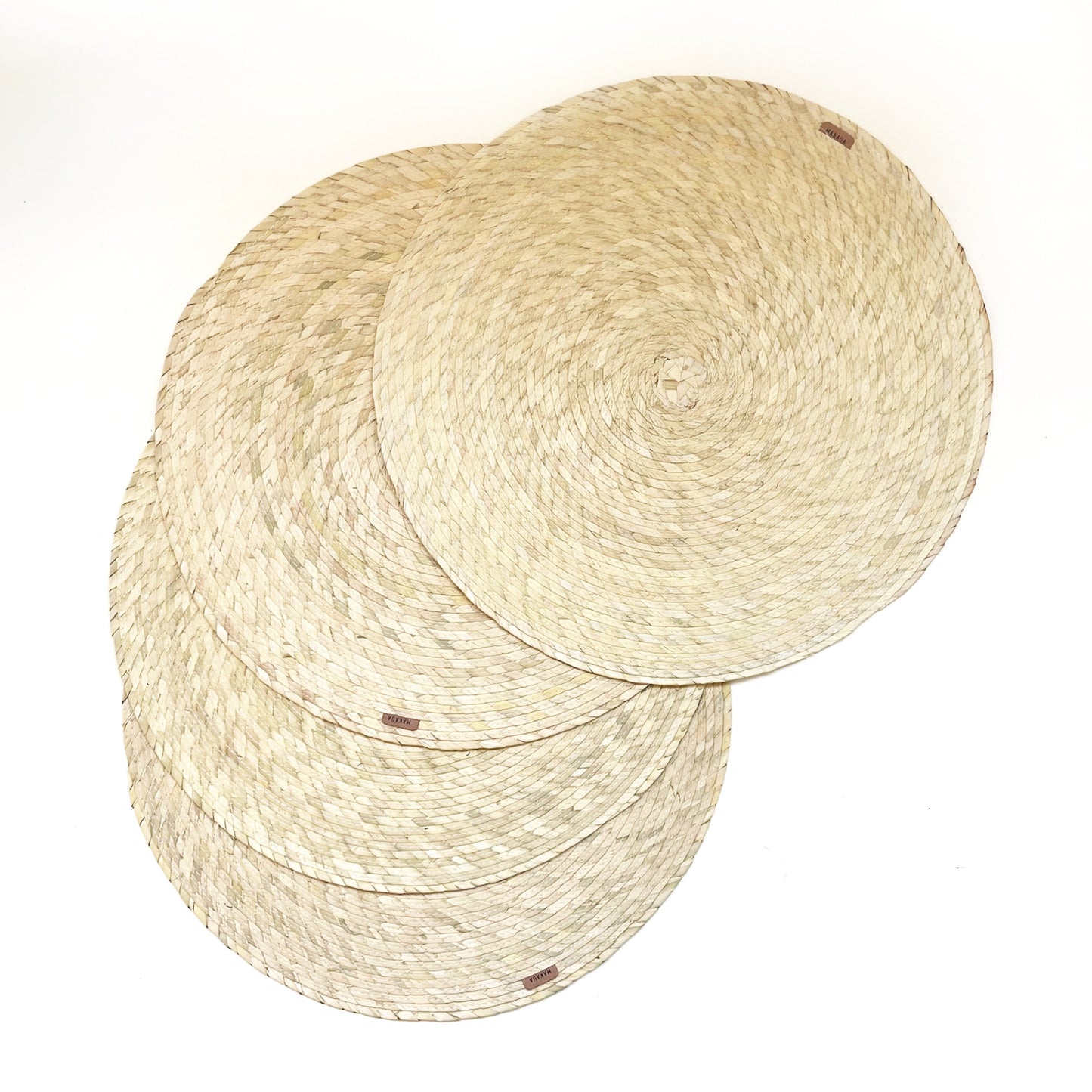 S/4 Palm Single Sided Placemat - Natural