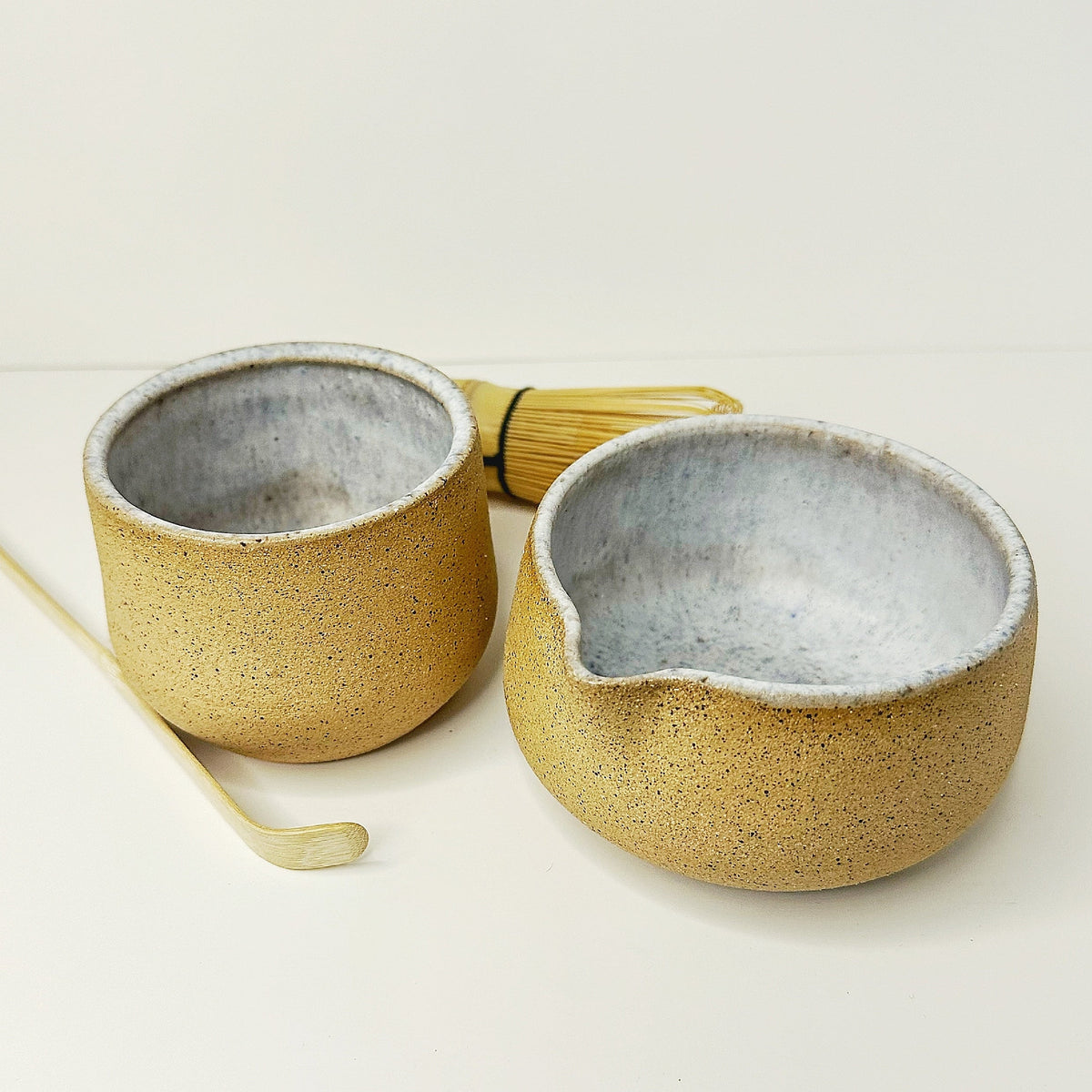 MATCHA SET Ocean Sand  (Whisk+spoon & coaster included)
