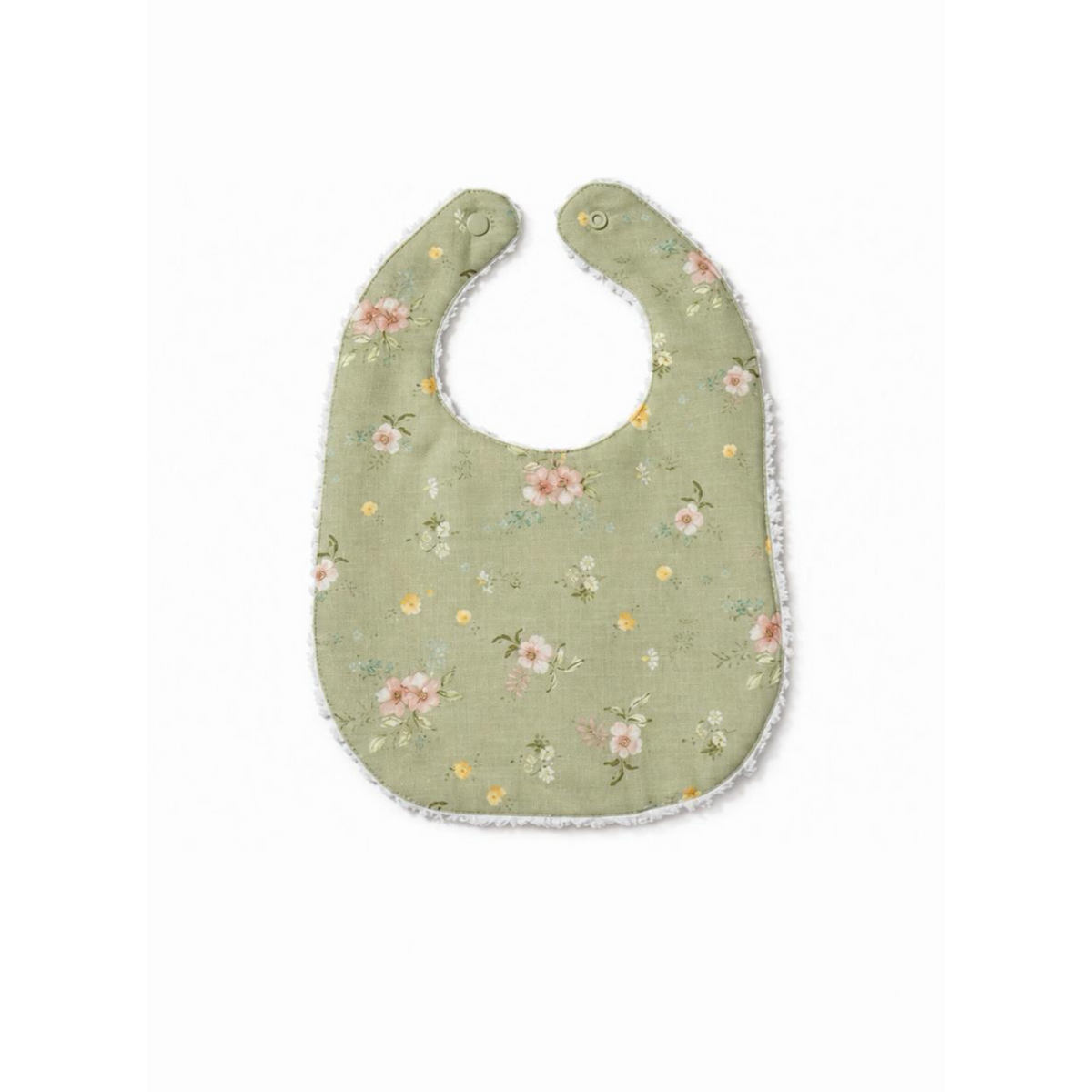 Layette Linen Bib – Hedgerow Floral