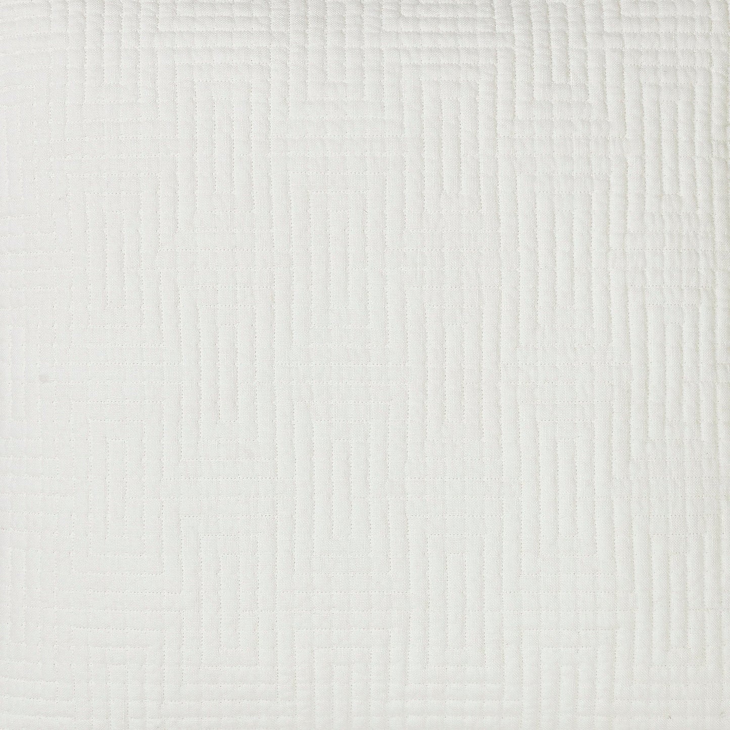 Maze Geometric Linen Coverlet