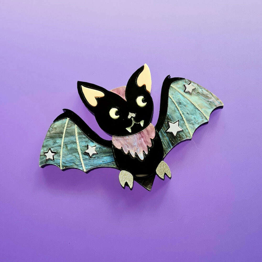 Baby Bat Brooch by Cherryloco