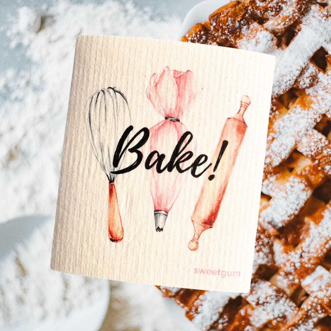 Bake! Swedish Dishcloth | Whisk, Pastry Bag, Rolling Pin (baking tools) - Osadia Concept Store