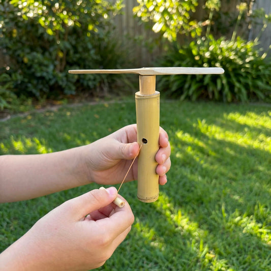 Handmade Bamboo Dragonfly Copter Toy