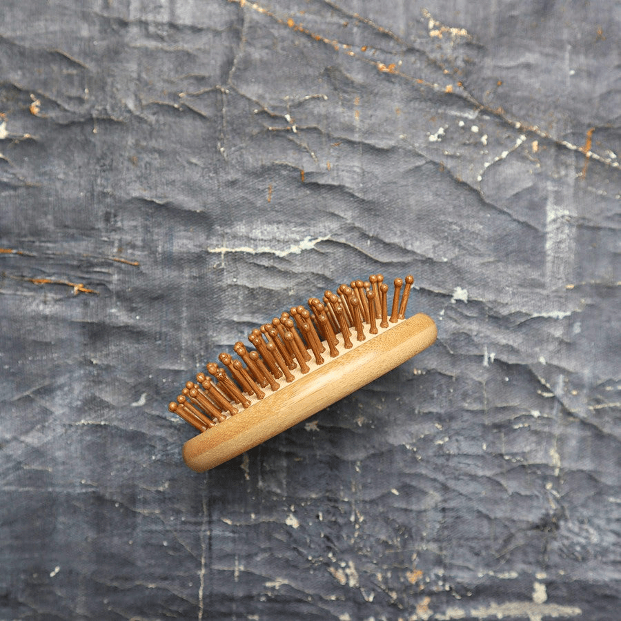 Bamboo Hair Brush Set | Travel & Paddle Combo