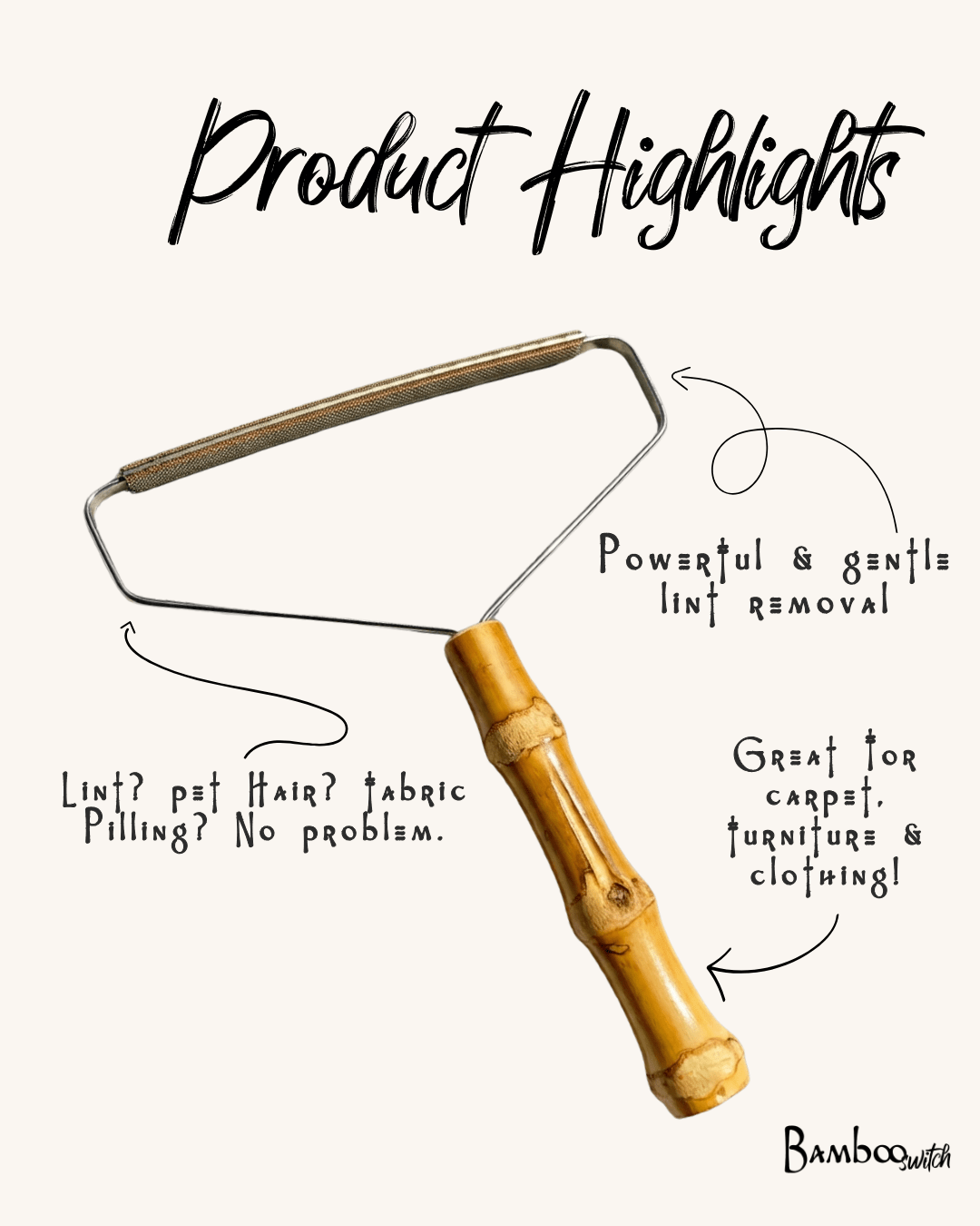 Bamboo Lint Remover
