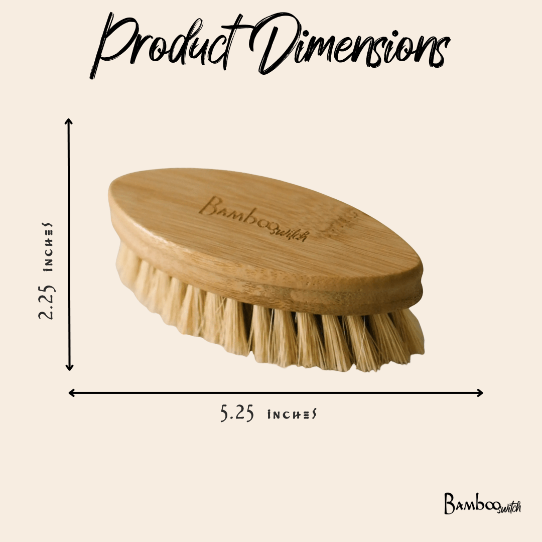 Bamboo Multipurpose Cleaning Brush | Sisal & Coconut Bristle