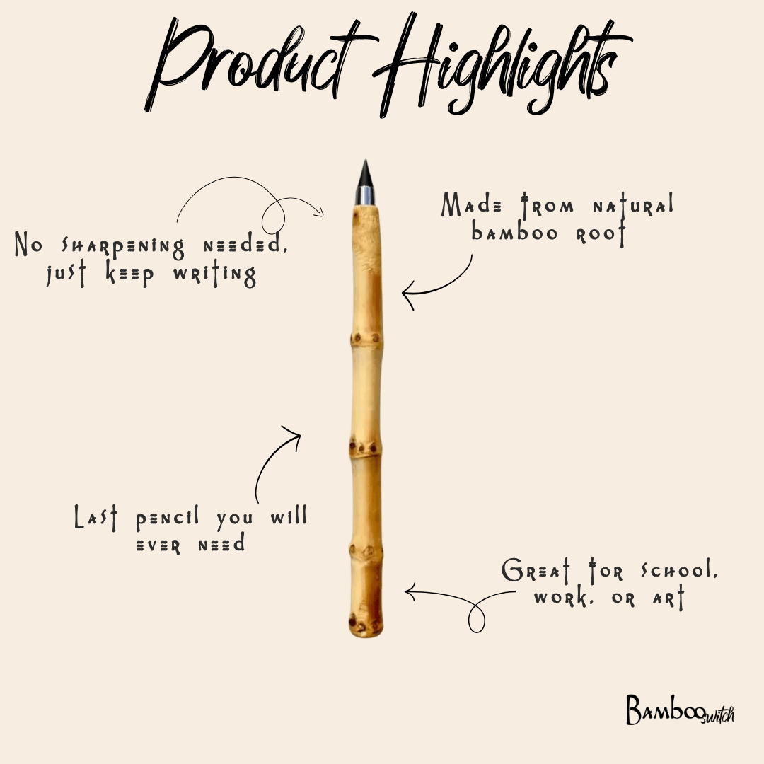Bamboo Root Pencil | Never Ending