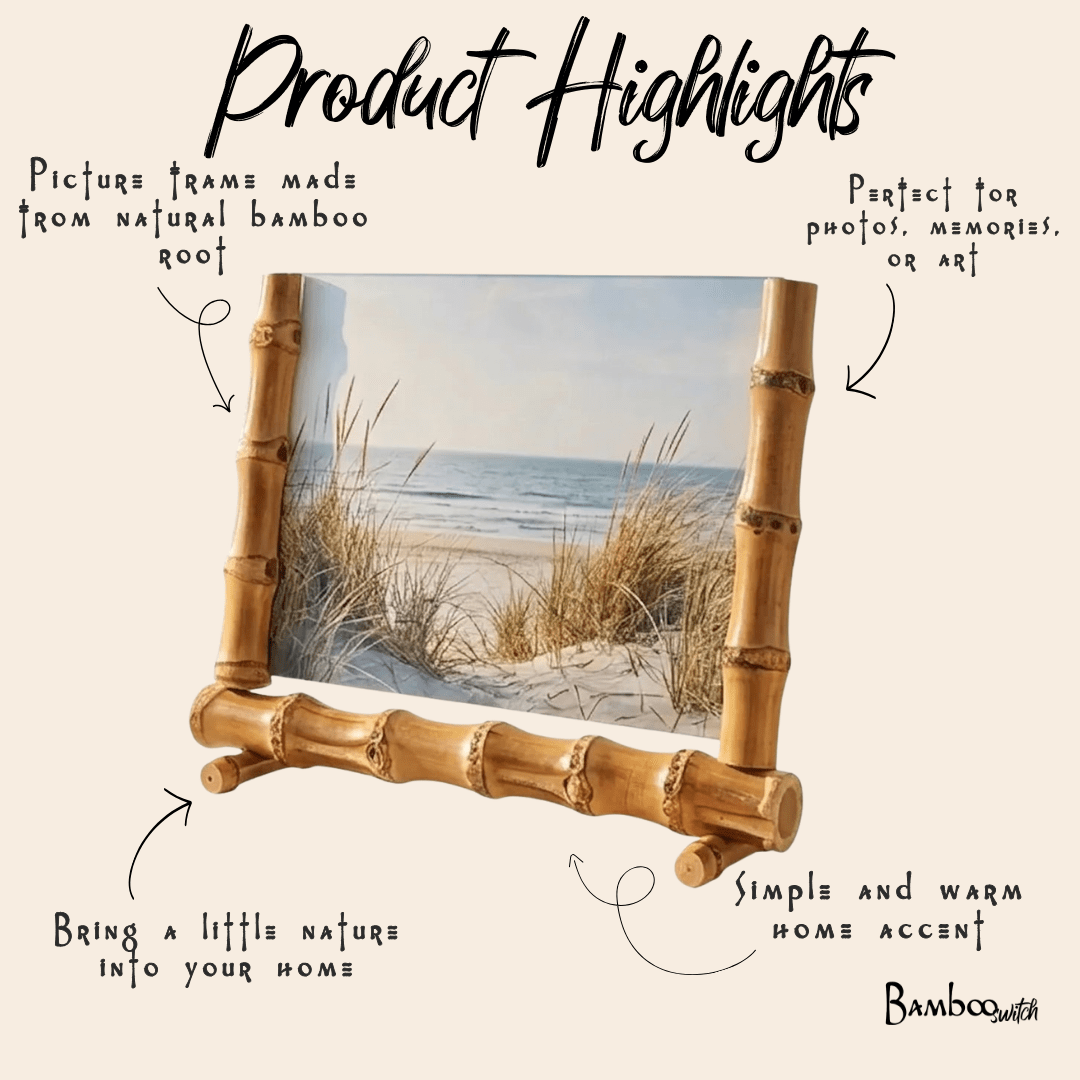 Bamboo Root Picture Frame