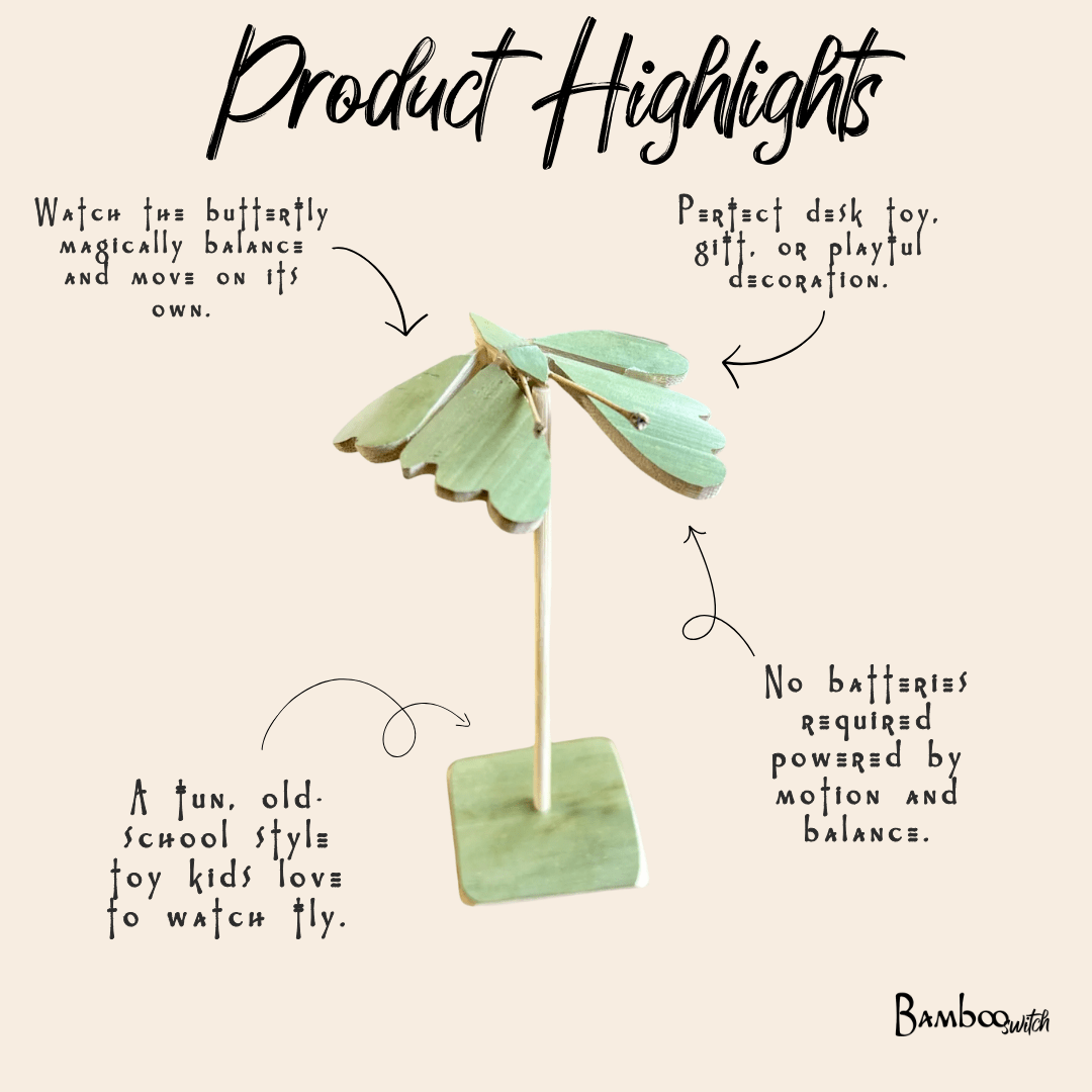 Bamboo Self-Balancing Butterfly