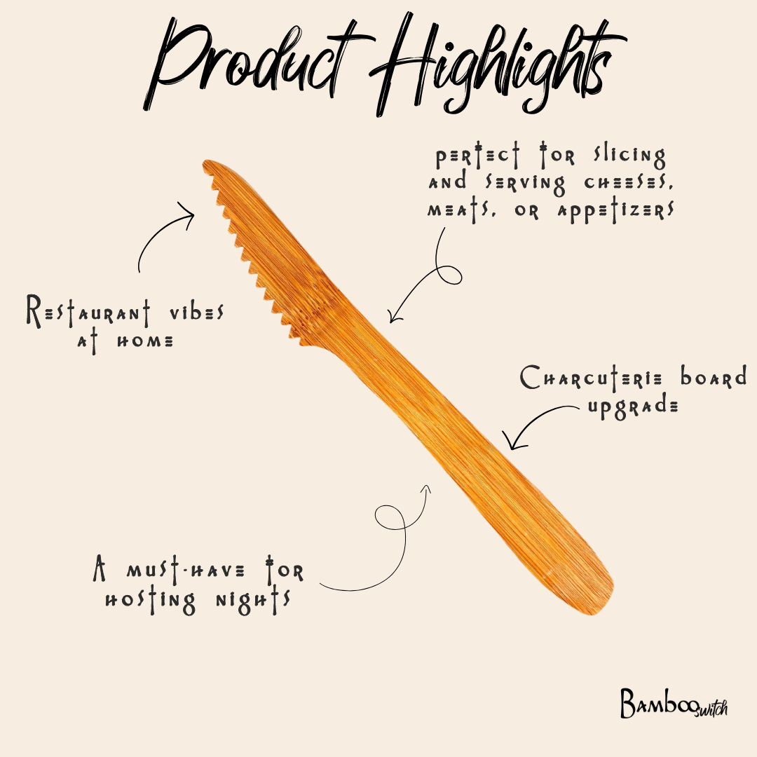 Bamboo Serrated Knife