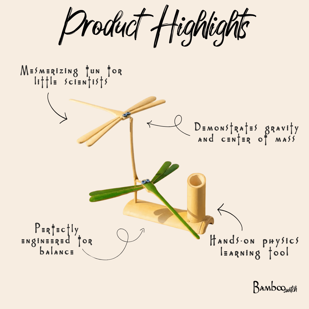 Bamboo Self Balancing Dragonflies