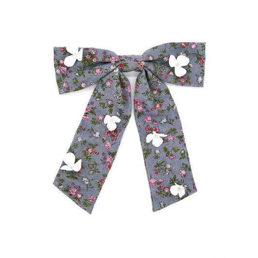 Larkspur Floral Barrette