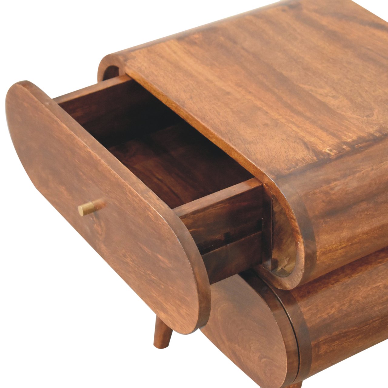 Solid Wood Bubble Chestnut Nightstand
