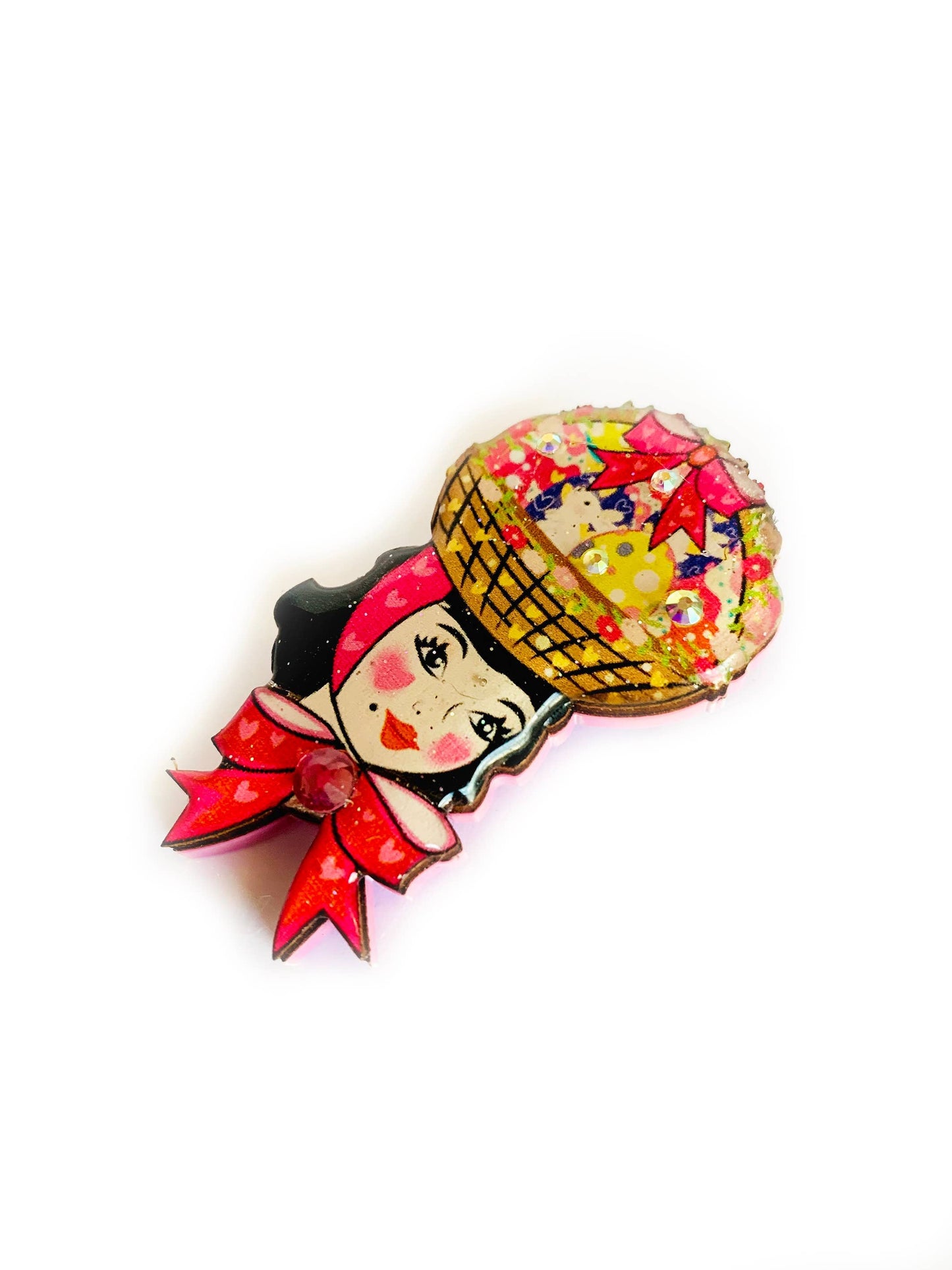 Harriet and her Easter Bonnet Brooch - Osadia Concept Store