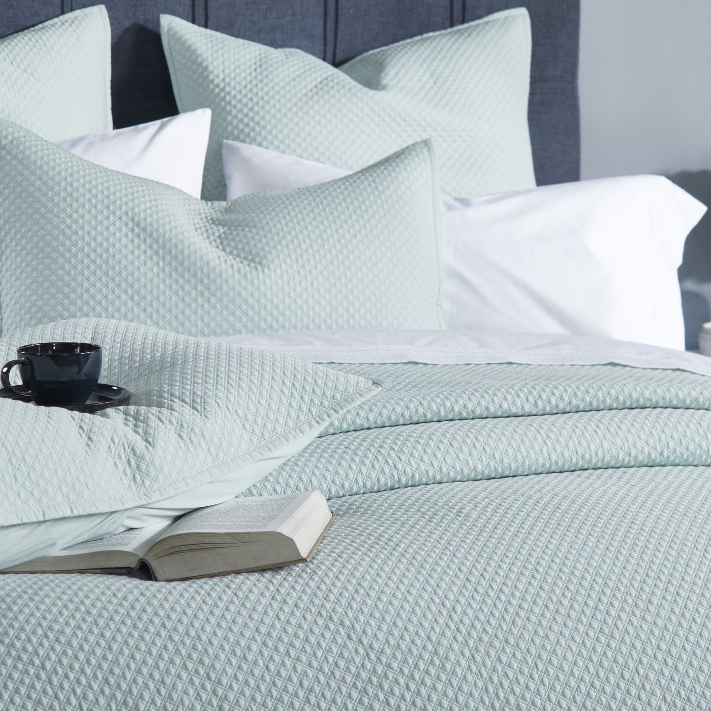 Velentina Diamond Quilted Sateen Coverlet