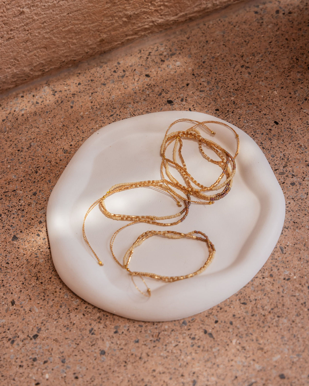 Golden Beaded Bracelet