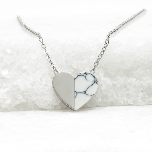 Alexis Silver Heart Necklace