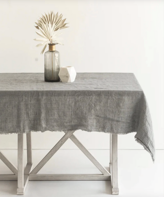 Stone Washed Linen Tablecloth