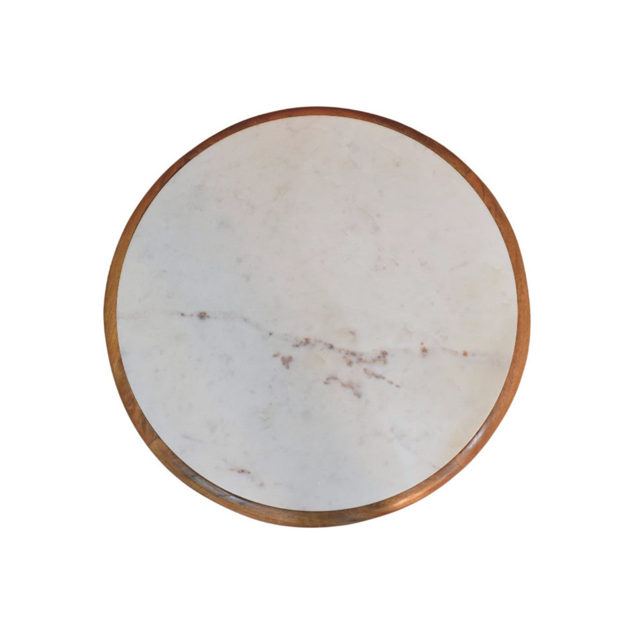 Solid Wood Bola Round Coffee Table, Brown