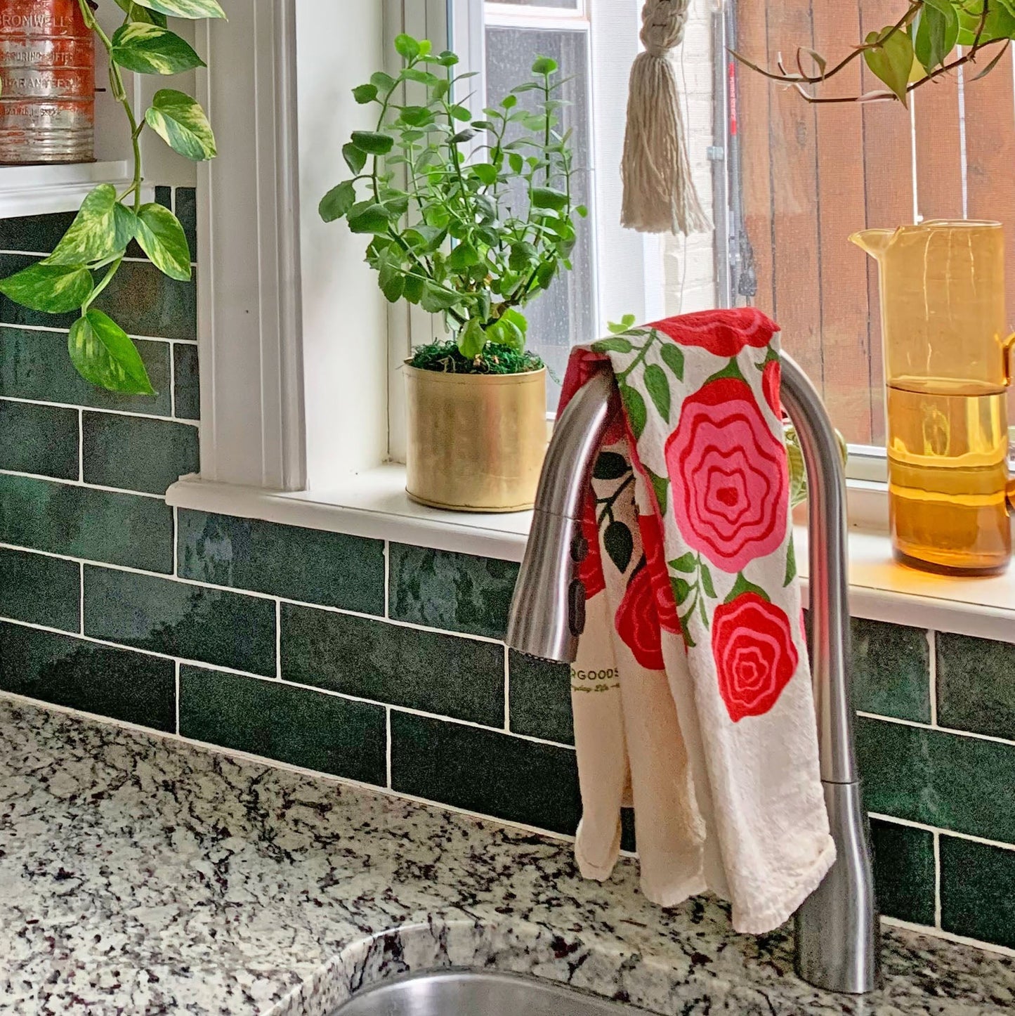 Roses Dish Towel - Osadia Concept Store