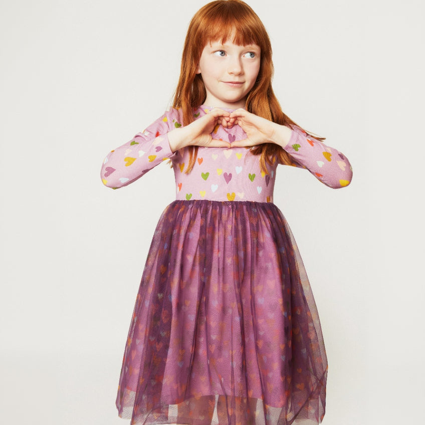 Mini Hearts Tulle Dress