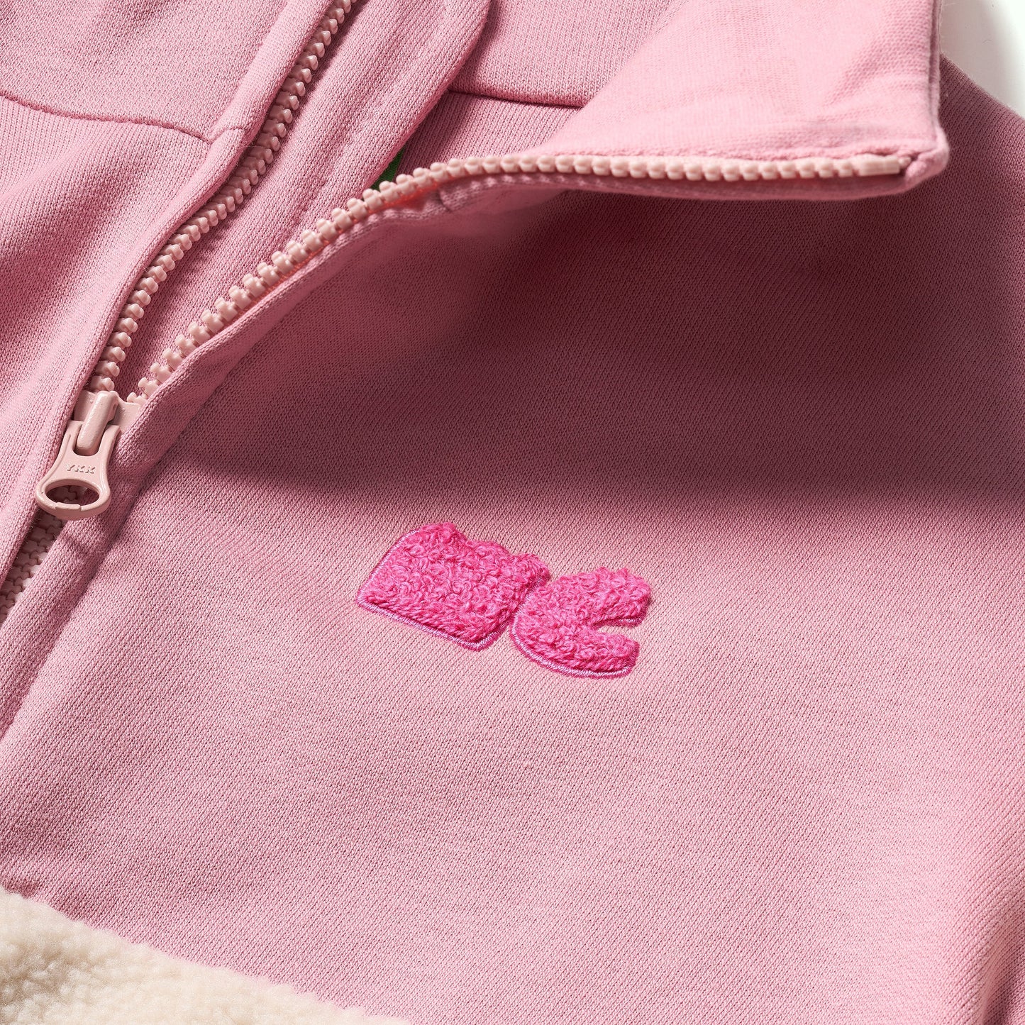 Pink Sherpa Zip Up