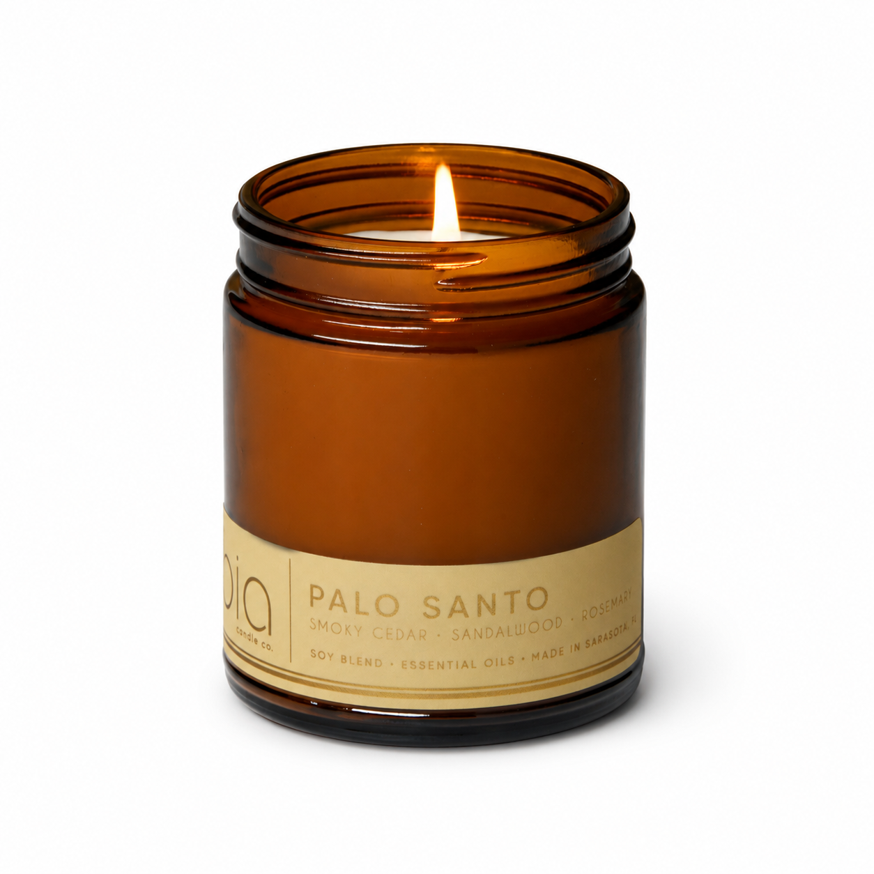 Palo Santo Soy Blend Candle — Cedarwood, Incense & Sandalwood