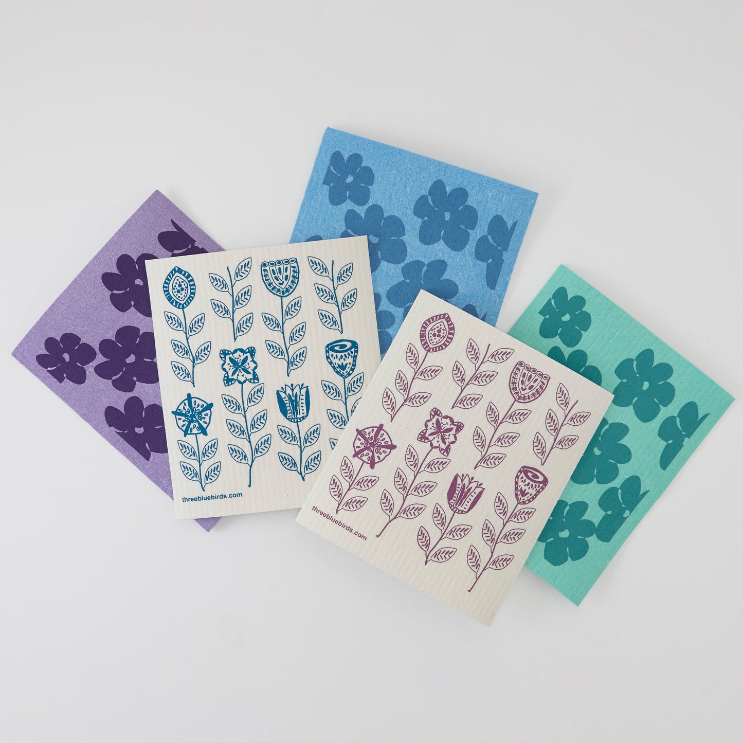 Cool Tone Bundle (5 Swedish dishcloths)