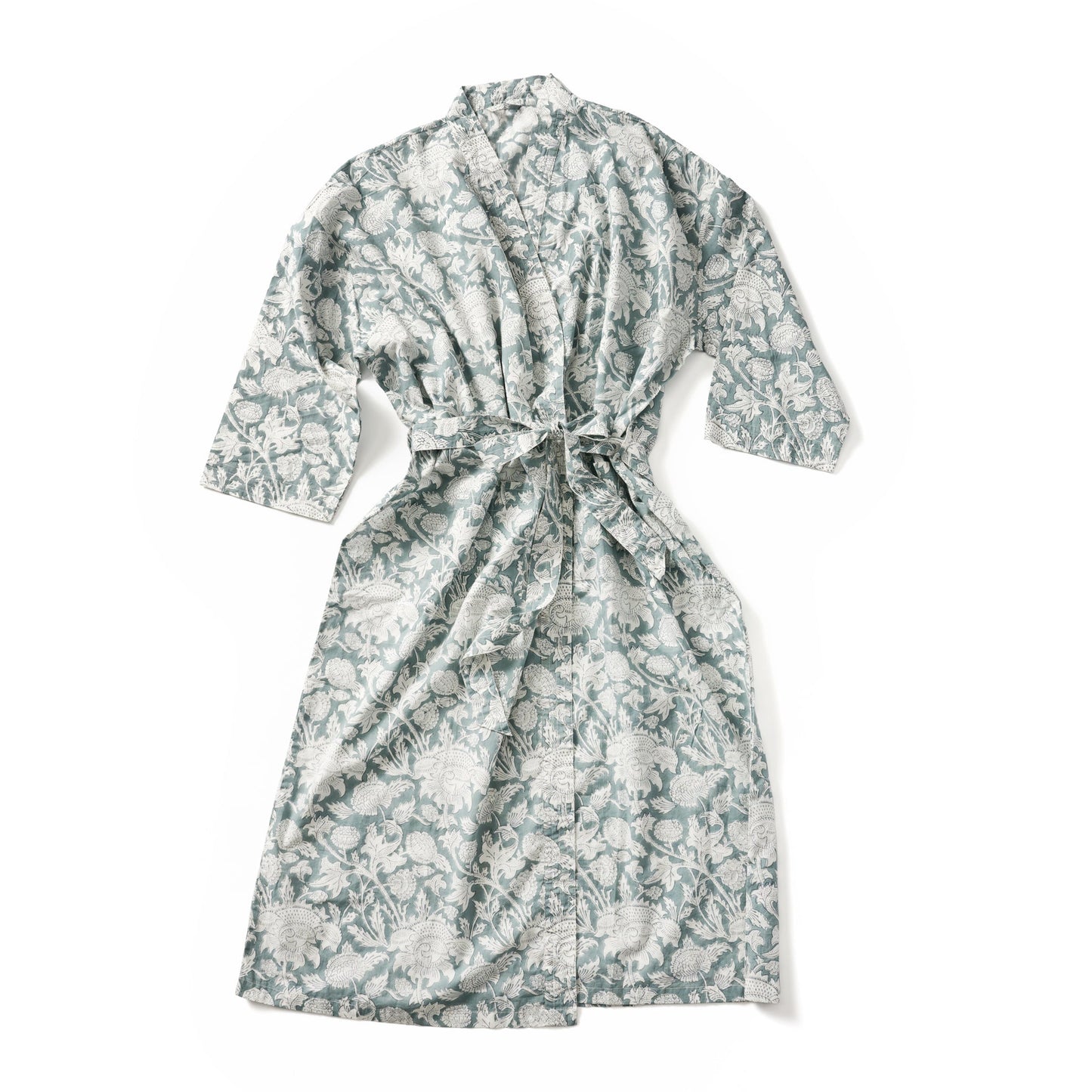 Avani Floral Block Print Robe