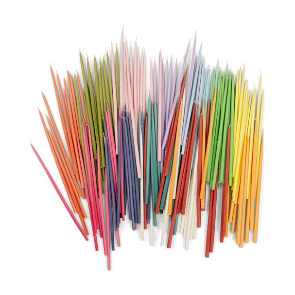 Thin Taper Candles - Rainbow