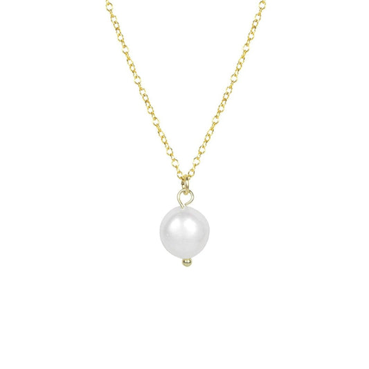 Long Pearl Pendant Necklace