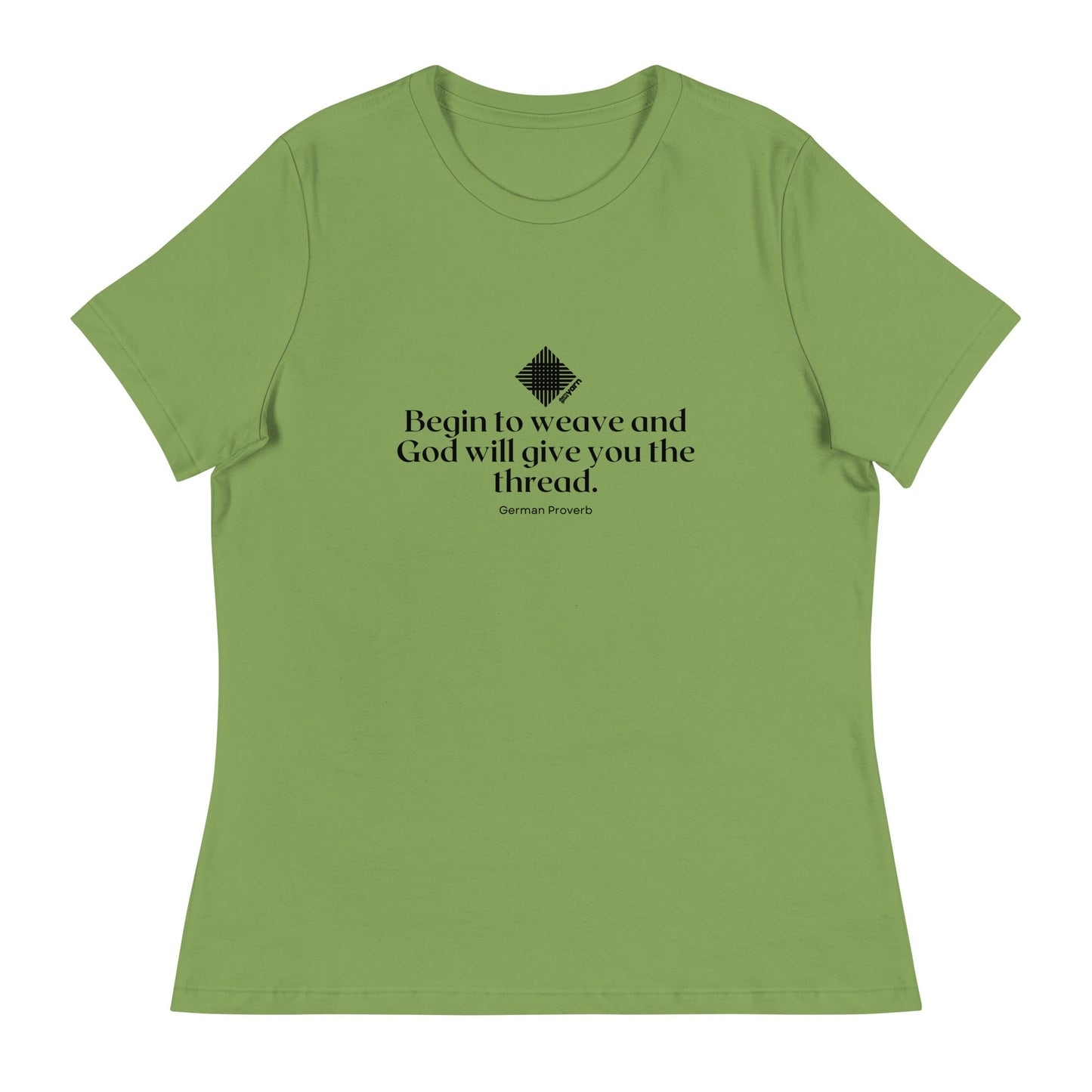 “Begin to Weave” Women’s Relaxed Fit T-Shirt – Designed by Nicole Snow