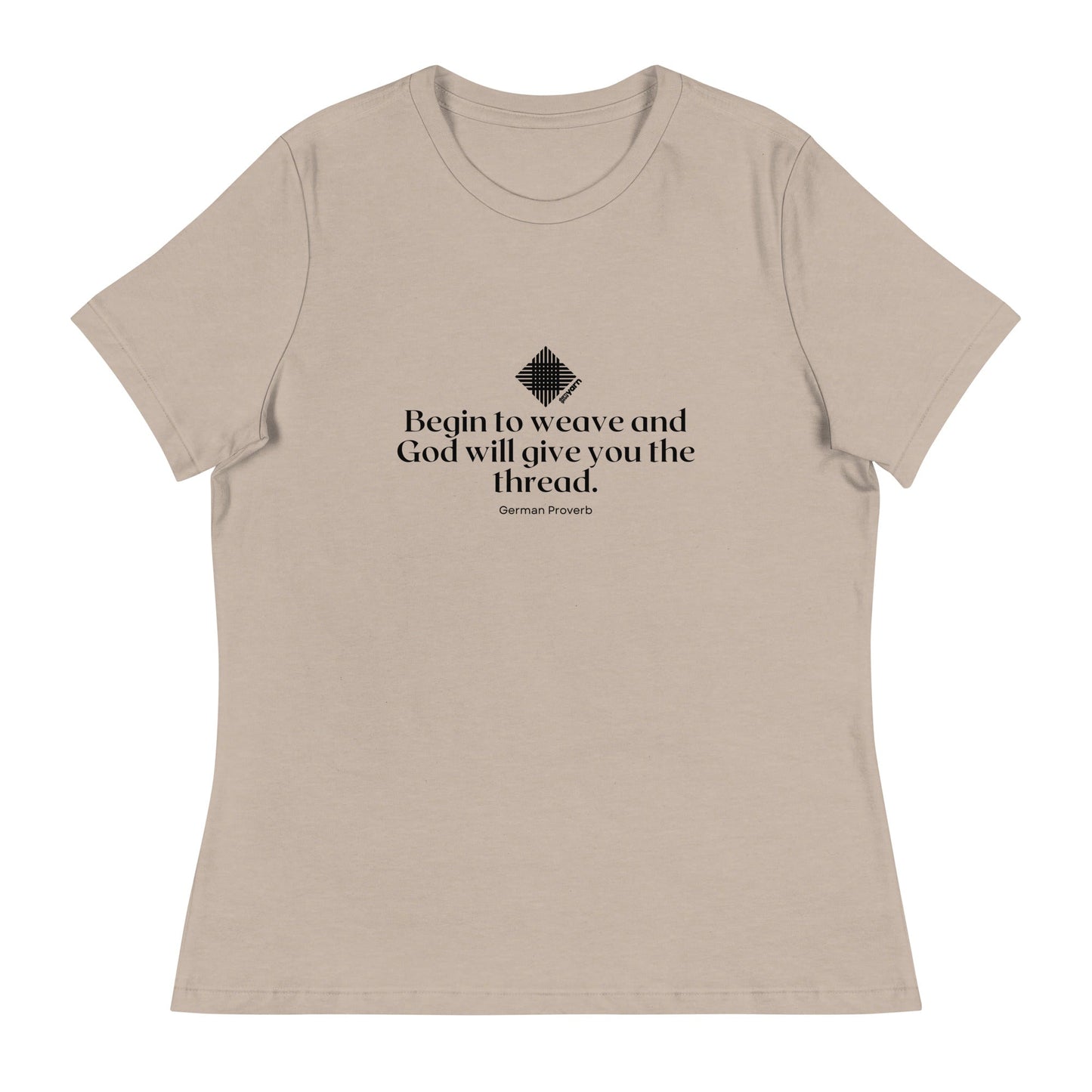 “Begin to Weave” Women’s Relaxed Fit T-Shirt – Designed by Nicole Snow