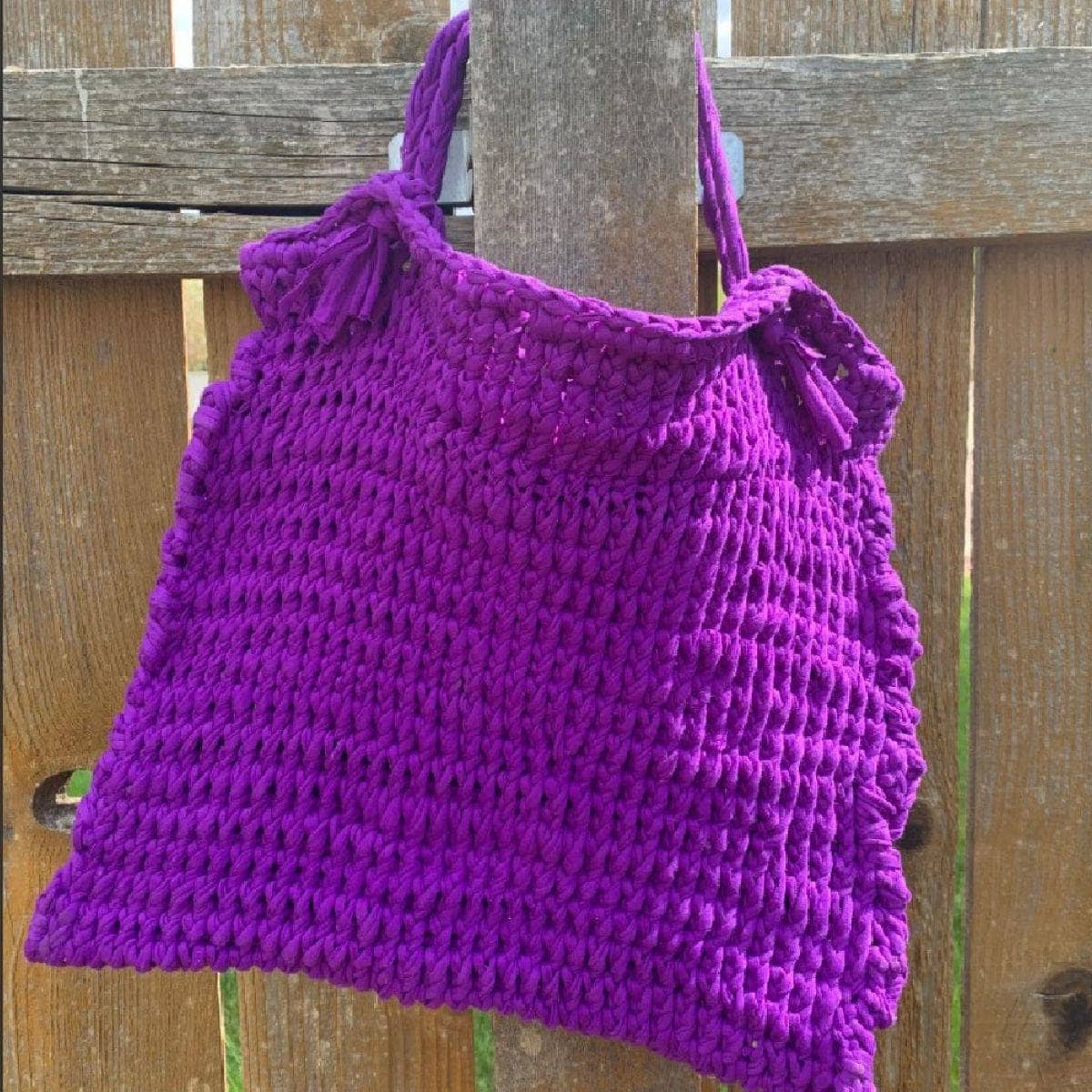 Beginner Friendly Knitted T-Shirt Bag Pattern