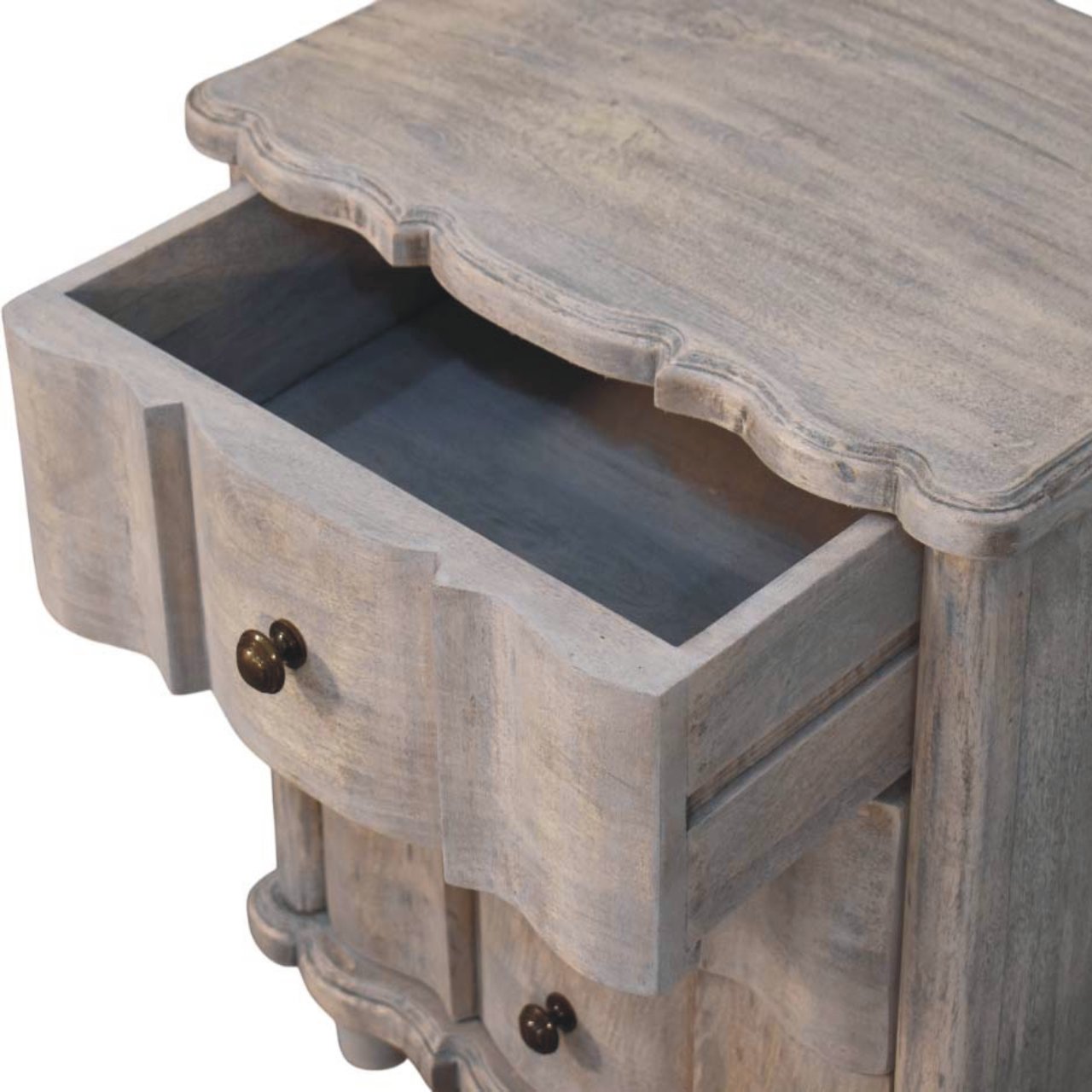 Solid Wood Beaumont Curved Nightstand