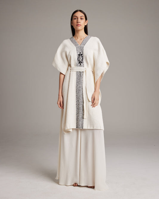 Estrella Kaftan in Textured Cotton