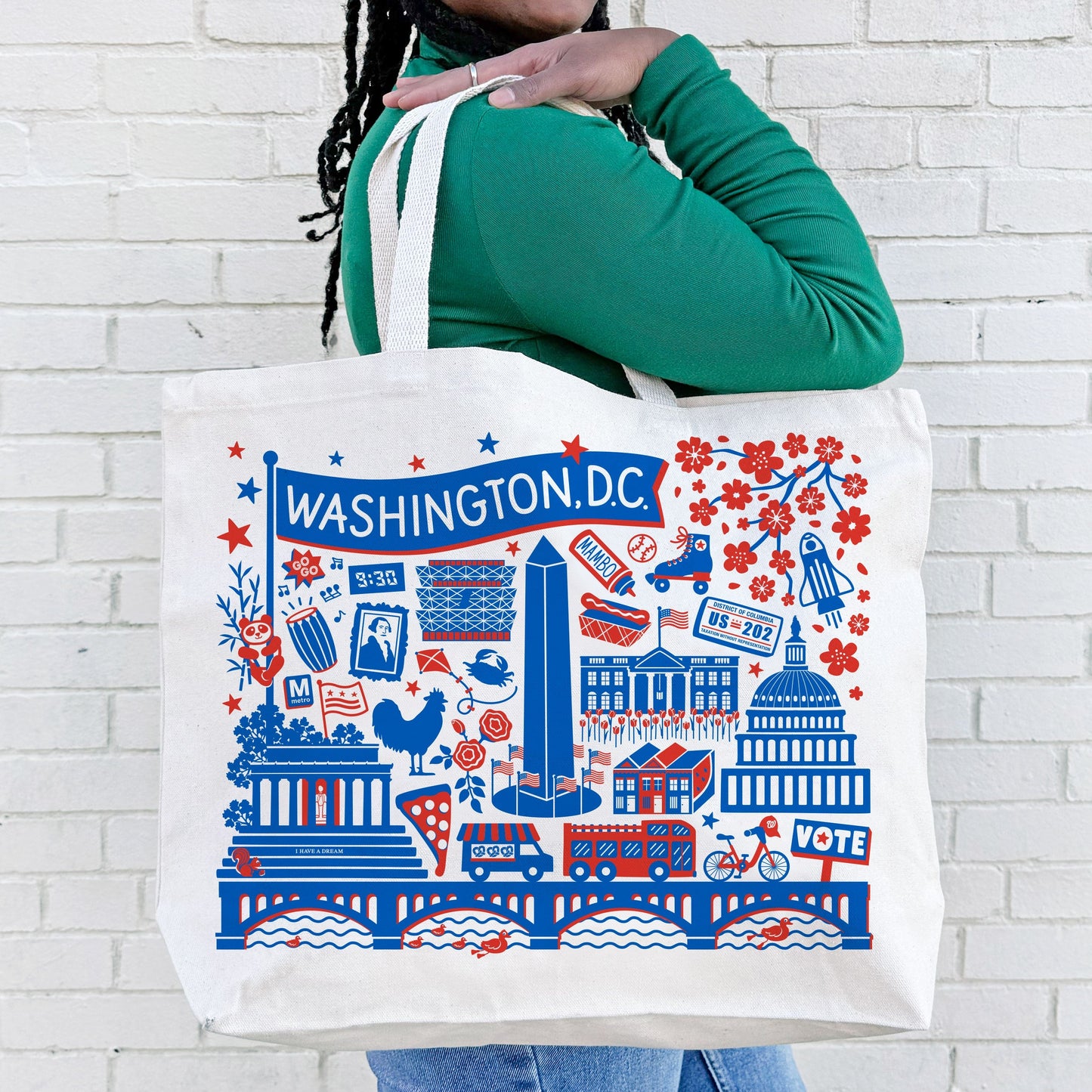 Washington DC Landmarks Candle & Tote Gift Set